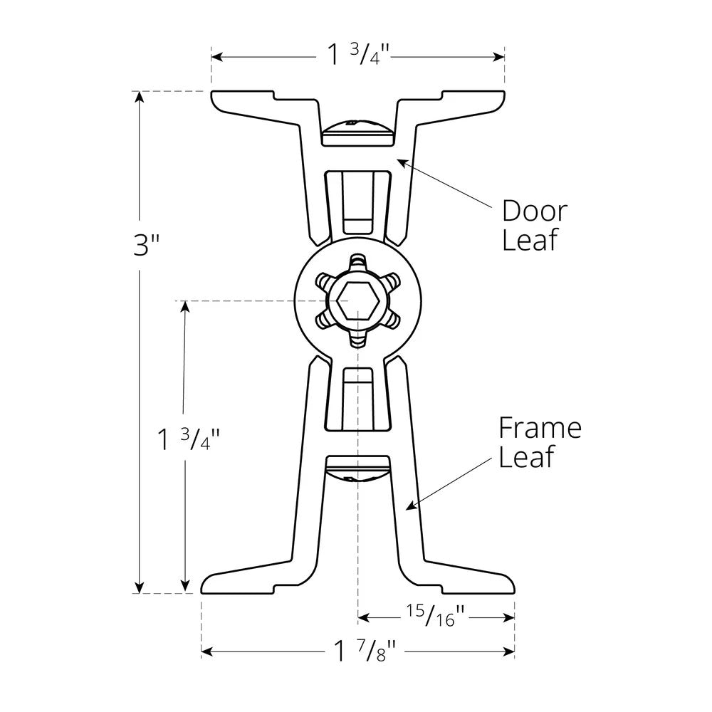Pemko DSH1000 Behavioral Health Double Swing Continuous Hinge