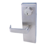 LE-08 Escutcheon Entry Lever Trim with Mortise Cylinder
