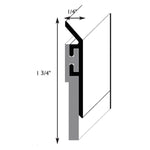 SW-R Door Sweep with Heavy Duty Rubber Insert