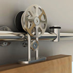 PREMSLIDE-WD-T4 Premium Sliding Barn Door Hardware for Wood Doors