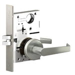 M1041 Privacy, Bedroom or Bath Mortise Lock with Sectional Trim, LR Lever