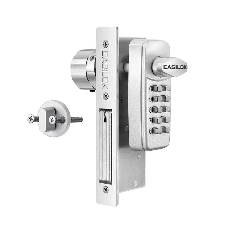Push Button Rotation Lock EASILOK SK1850 Storefront Deadbolt Lock with Push Button Keypad