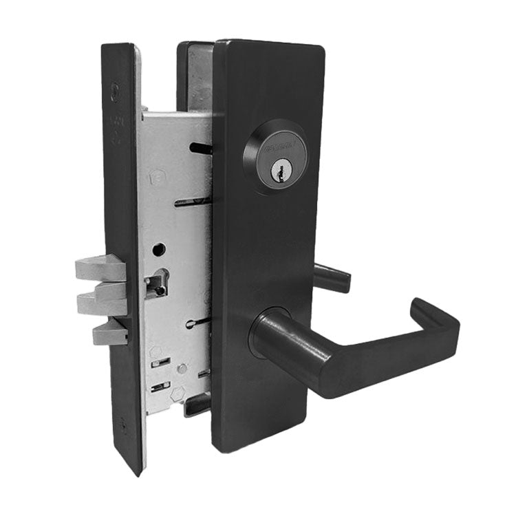 Falcon MA581 DN Storeroom Mortise Lock, Dane Lever, Napa Escutcheon