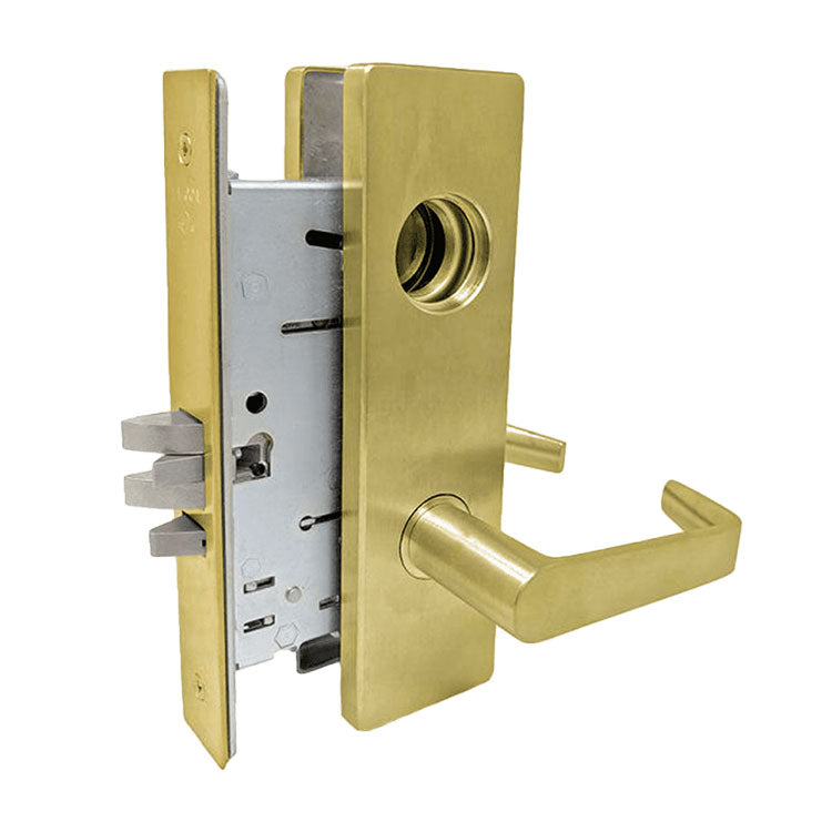 Falcon MA581 DN Storeroom Mortise Lock, Dane Lever, Napa Escutcheon