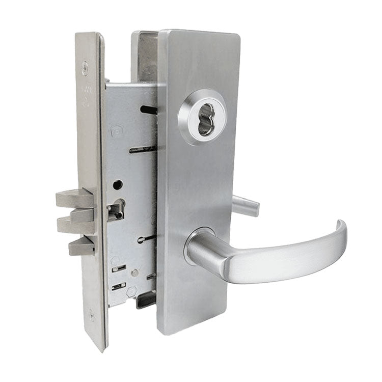 Falcon MA581 QN Storeroom Mortise Lock, Quantum-Napa Lever