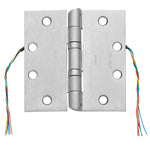HTA2714 CC8 4.5" x 4.5" Concealed Circuit Full Mortise Electrified Hinge with Hospital Tips, 8 Wire
