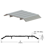 415S Saddle Threshold – 6″ Wide x 1/2″ High – Mill Finish Aluminum