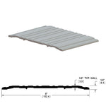 417S Saddle Threshold – 6″ Wide x 1/4″ High – Mill Finish Aluminum