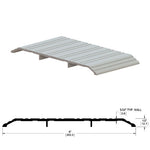 426S Saddle Threshold – 8″ Wide x 1/2″ High – Mill Finish Aluminum