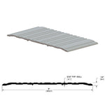 428S Saddle Threshold – 8″ Wide x 1/4″ High – Mill Finish Aluminum