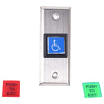 IPB-100-N LED Illuminated Push Button, Narrow Plate, Includes 3 Lenses