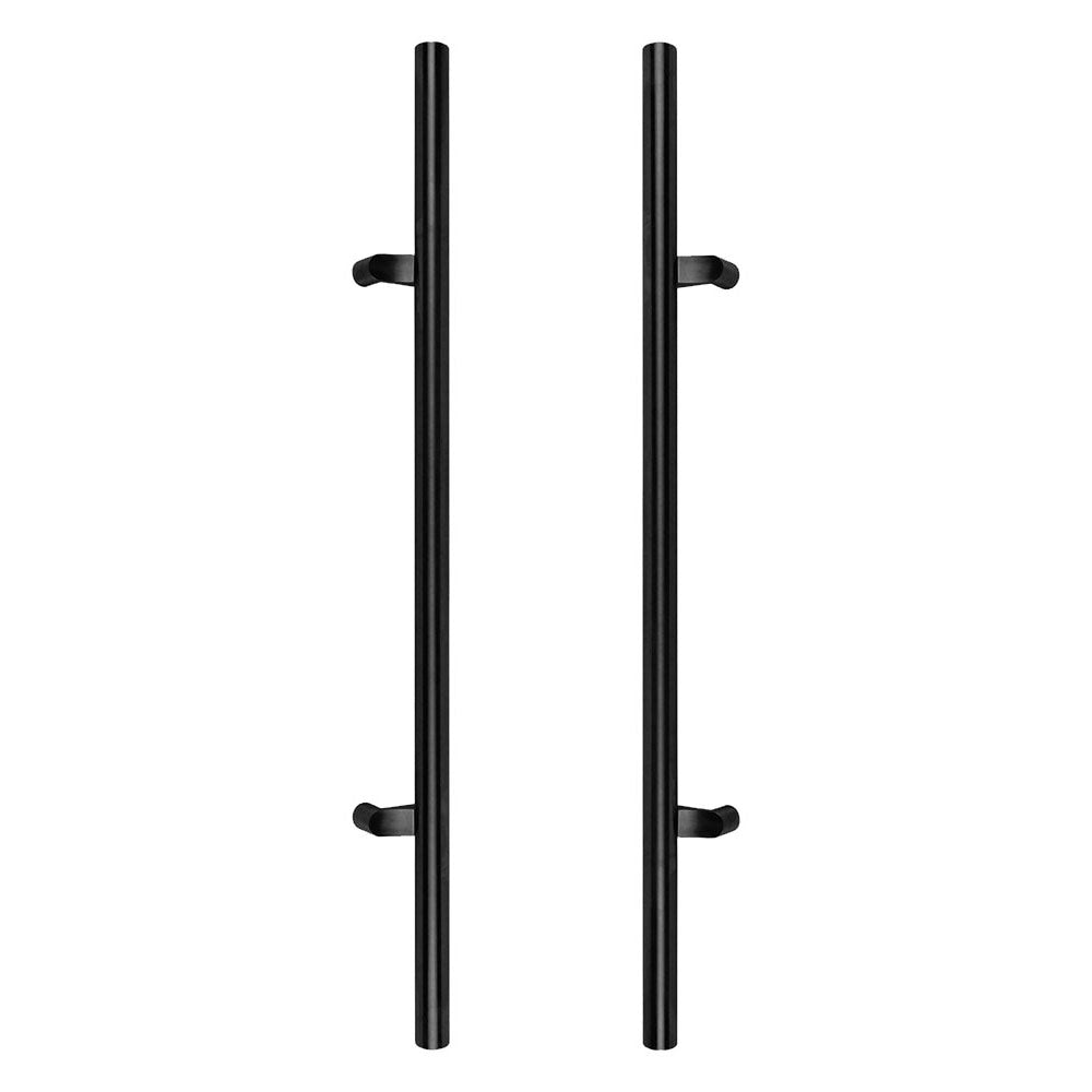 Ives PR-9264/PR-9264F Black Offset Ladder Door Pull Pair, BTB Mount