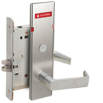L9040 06N OS-OCC Privacy Mortise Lock with VACANT/OCCUPIED Indicator, 06 Lever, N Escutcheon