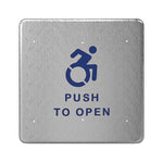 8310-853TA 4-3/4" Square Hard Wired Wall Mounted Actuator w/ Active Wheelchair logo