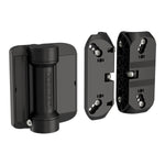SERVAL-SD-R 180° Spring Hinge Mounted with Self-Drilling Screws for Round Profiles (2 pieces)