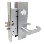 MA531 DN Apartment Entry Mortise Lock w/ Deadbolt, Dane Lever, Napa Escutcheon