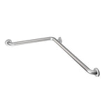 8994 24” x 36” L-Shape Grab Bar, 1-1/2" Diameter, Stainless Steel Peened Finish