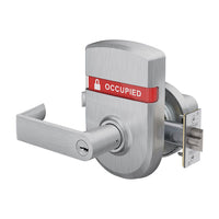 ND55PD RHO (Rhodes) Entrance Lock with Automatic Unlocking with OS-OCC (OCCUPIED/VACANT) Outside Indicator Escutcheon Trim