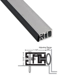 1038NA Adjustable Jamb Perimeter Acoustic Seal Set – Neoprene Seal x Anodized Aluminum