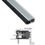 103NA Adjustable Jamb Perimeter Acoustic Seal Set – Neoprene Seal x Anodized Aluminum