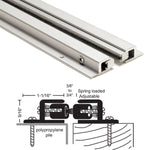140PA Polypropylene Pile Spring Adjustable Astragal Seal Set