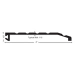 327 Half Saddle Threshold - 4" Wide x 1/2" High