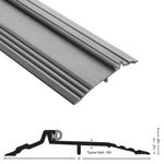 804V Aluminum Bumper Threshold with Vinyl Seal - 5" Wide x 7/8" High