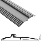 890V Aluminum Bumper Threshold with Vinyl Seal - 5" Wide x 3/4" High