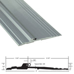 896HDV Heavy-Duty Aluminum Bumper Threshold with Vinyl Seal - 5" Wide x 1/2" High