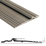 896S Aluminum Bumper Threshold with Silicone Seal - 5" Wide x 1/2" High