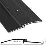 950VB Black Anodized Aluminum Bumper Threshold with Vinyl Seal - 5" Wide x 1/2" High