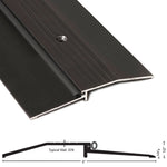 950VDKB Dark Bronze Aluminum Bumper Threshold with Vinyl Seal - 5" Wide x 1/2" High