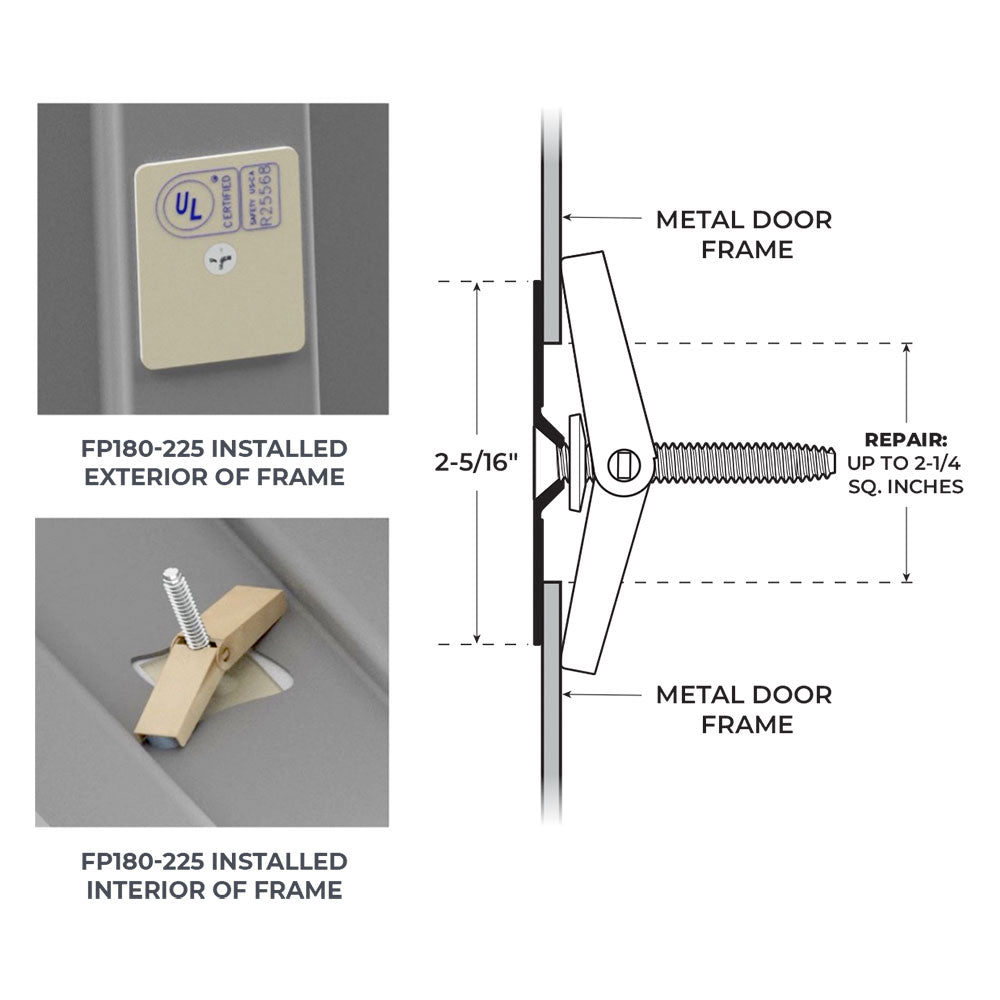 NGP FP180-225 Frame Patch Kit for Steel Doors and Frames
