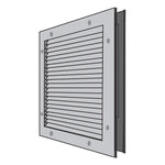 L-A700-BF Aluminum No Vision Louver with Inverted V Blades