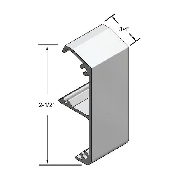 NGP SL-SQ20 Fascia - Square for By-Pass or Pocket Door Sliding System