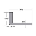 SWPD-LPBRKT Sliding Door Hardware, Sidewall Mount Low-Profile Bracket