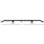 WA431 Welded Extended Width Saddle Threshold - 11" Wide x 1/2" High