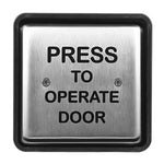501 Square Push to Open Activating Door Switch, Flush Mount, Hardwired