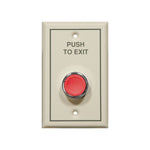 PB-2138-3 Red Push to Exit Button