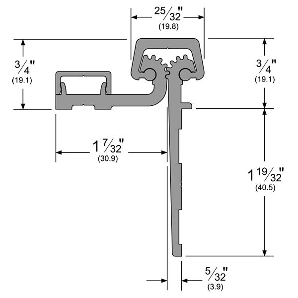 Pemko _HM_HD Heavy-Duty Half Mortise Continuous Gear Hinge
