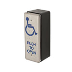 PPH-50 Rectangular Narrow Push Plate with Black Box