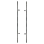PR-9266 Straight Long Ladder Door Pull Pair, Round Tip, Back-to-Back Mount