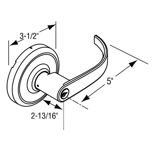 Corbin Russwin CL3857 PZD Grade-2 Storeroom Lock
