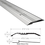 1745 Water Return Saddle Threshold - 4-1/2" Wide x 1/2" High