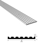 191 Floor Plate with Safety Tread - 3" Wide x 1/4" High