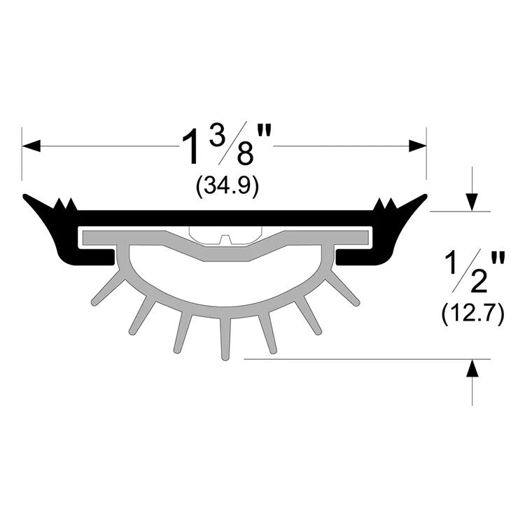 Pemko 209_V Door Bottom Shoe with Eco-V Vinyl Insert
