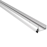 223_NB U-Shaped Door Bottom Shoe with Rain Drip and Nylon Brush Insert