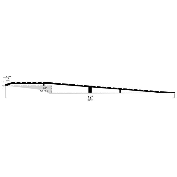 Pemko 257X259_ Modular Aluminum Ramp Threshold - 12