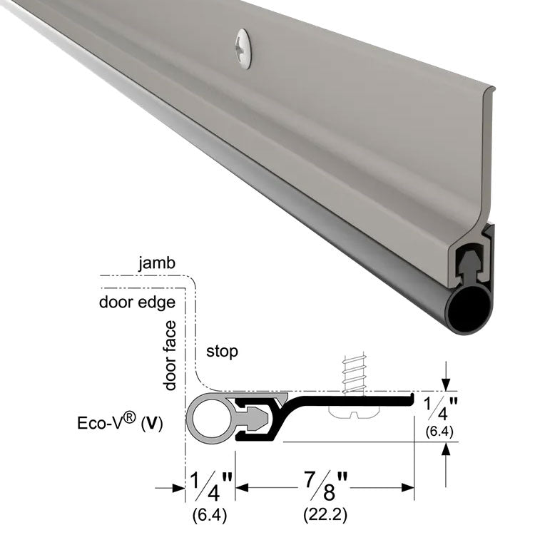 Pemko 303_V Door Jamb Perimeter Weatherstrip Set with Vinyl Insert