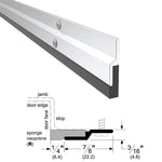 305_R Standard Perimeter Gasketing Weatherstrip with Sponge Neoprene Insert